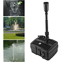 Forever Speed - Bomba para Estanque 4 en 1 con Filtro- 5 W clarificador UV- 1000 l-h- con Cable de alimentación de 10 m…